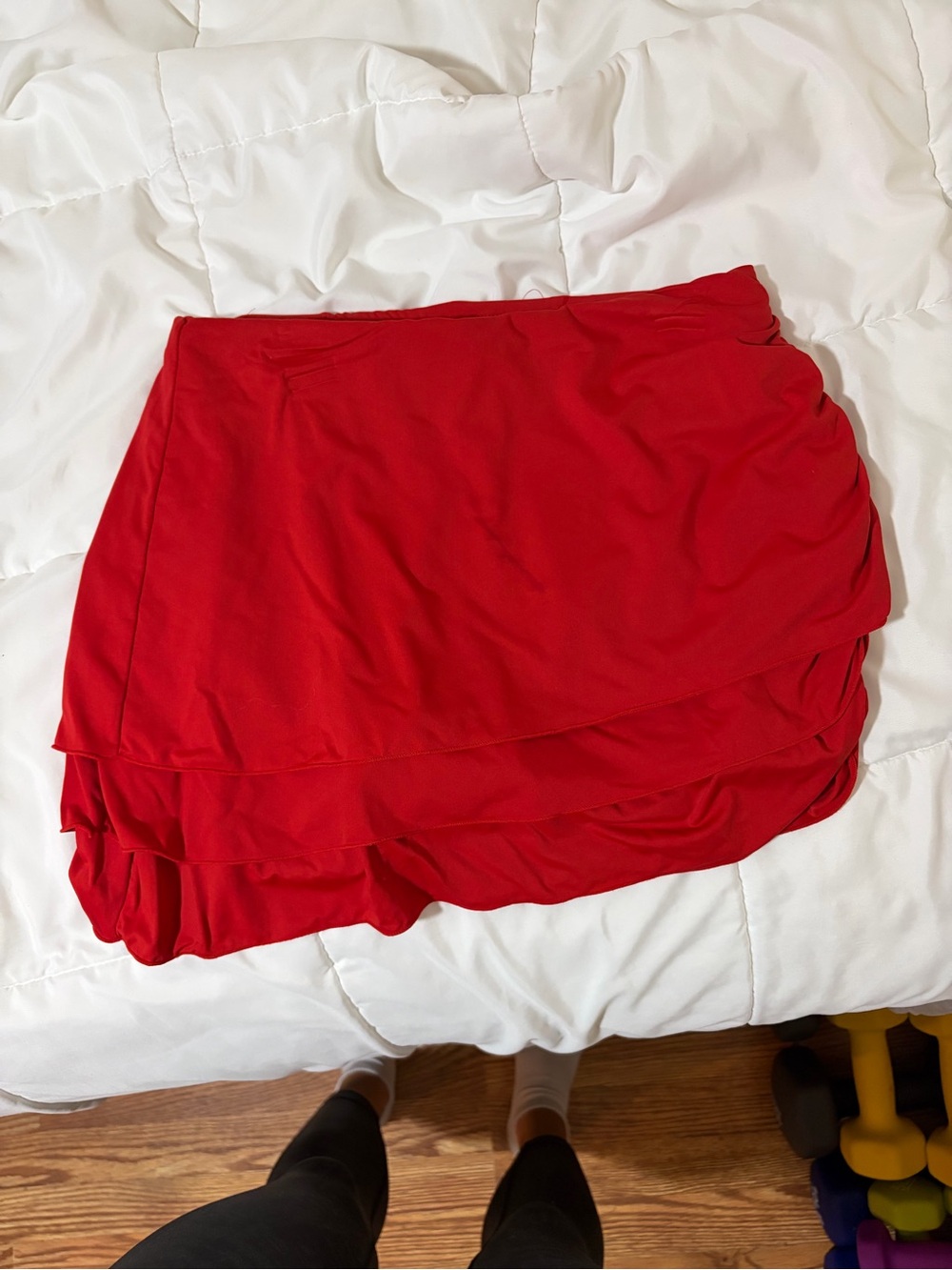 JoyLab Red Layered Skort